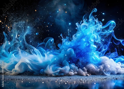 Shiny Smoke Glitter Fluid Ink Water Magic Mist