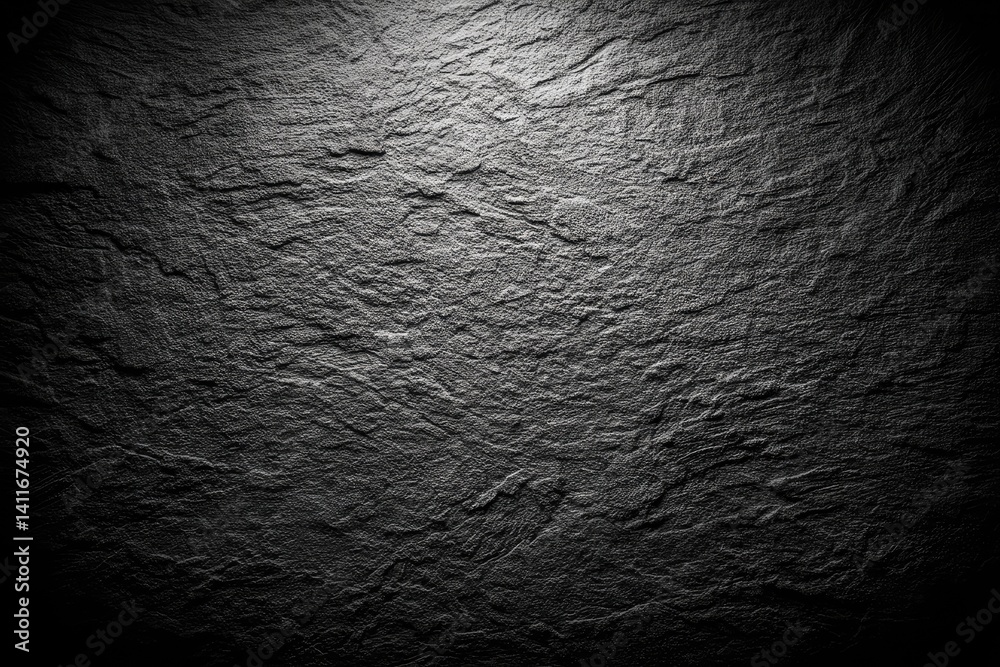 Dark gray textured stone surface