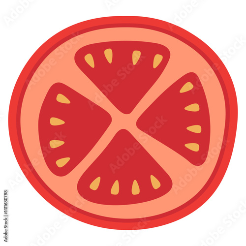 Tomato Slices Illustration