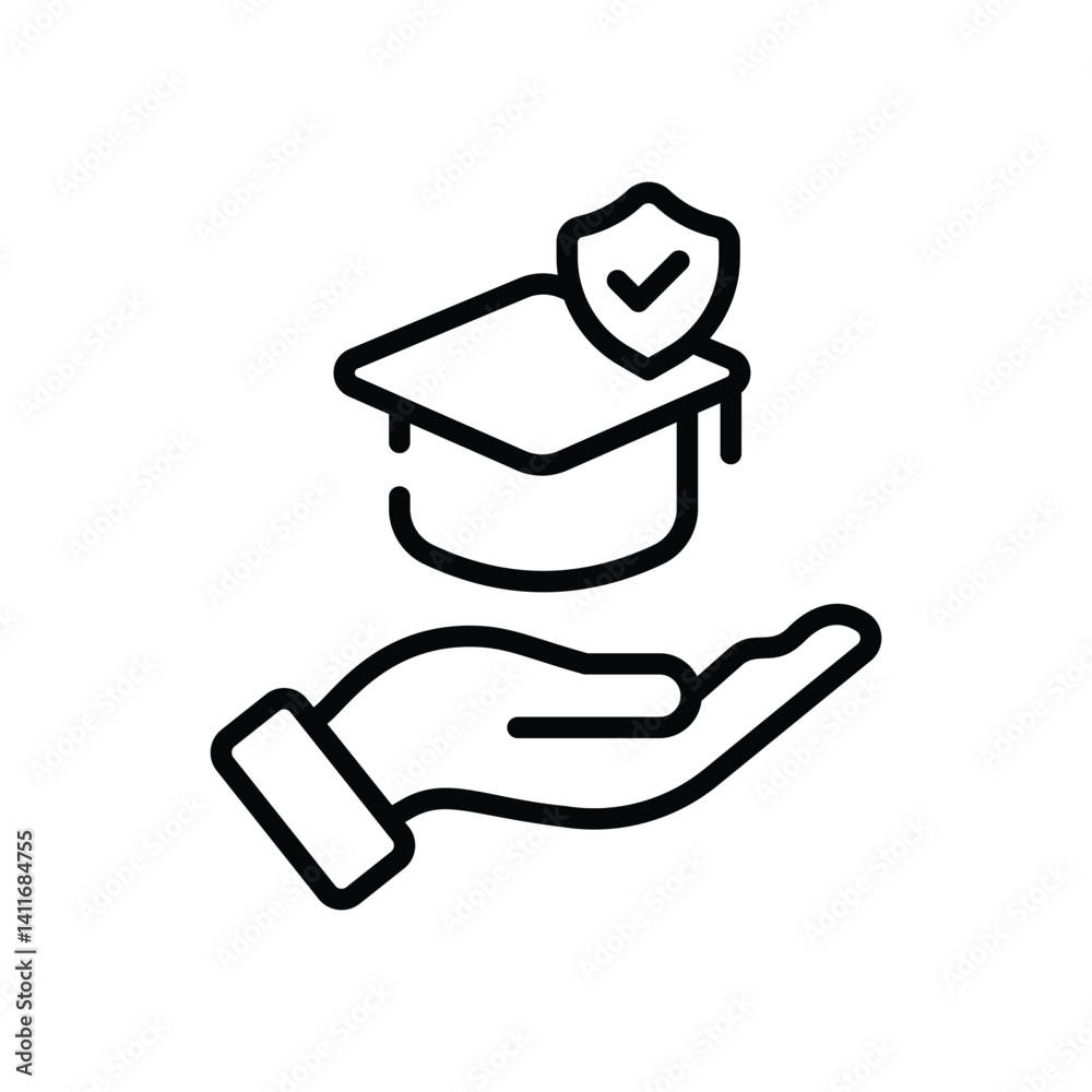 Naklejka premium Insurance Icon vector stock illustration