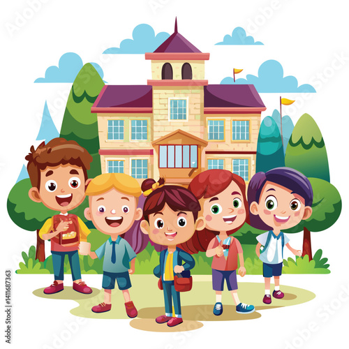 Happy Children at School (1)