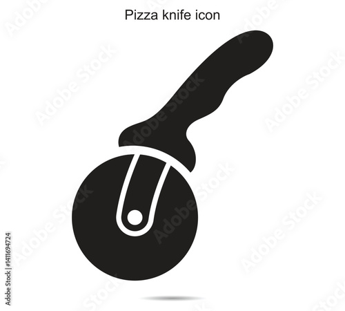 Pizza knife icon