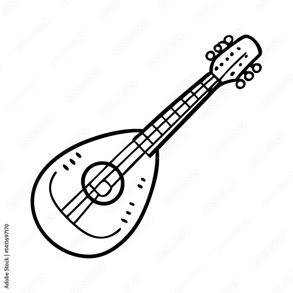 folk mandolin icon, folk mandolin line art - simple line art of folk mandolin, perfect for folk mandolin logos and icons folk mandolin icon, folk mandolin line art - simple line art of folk mandolin, perfect for folk mandolin logos and icons