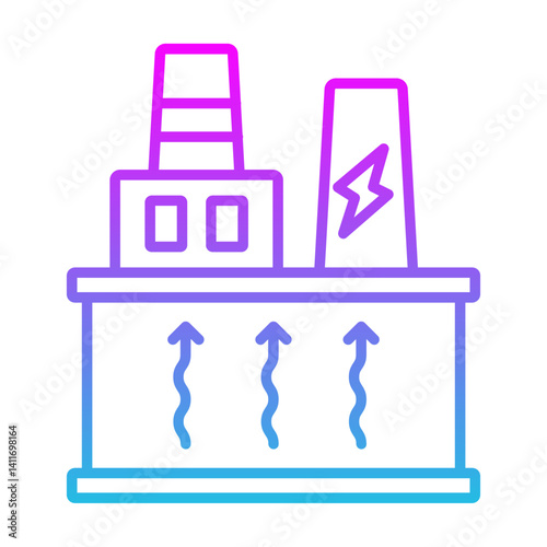 Geothermal Energy Icon