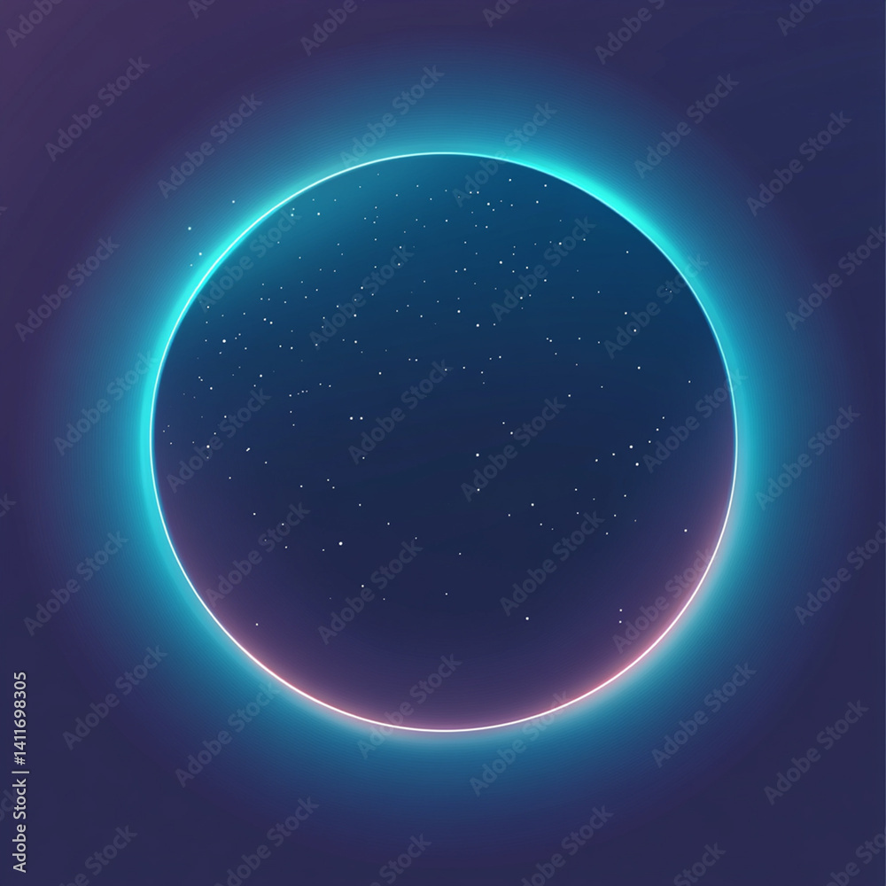 Fototapeta premium Ethereal Glowing Circle