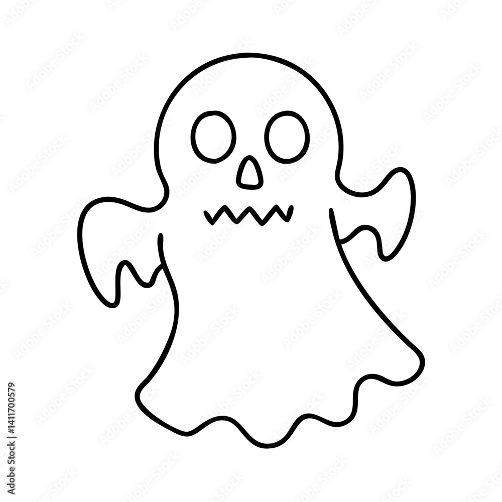 ghost icon, ghost line art - simple line art of ghost, perfect for ghost logos and icons ghost icon, ghost line art - simple line art of ghost, perfect for ghost logos and icons
