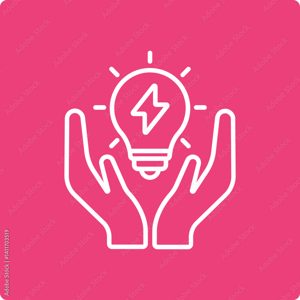 Fototapeta premium Save Energy Icon