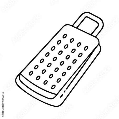 grater icon, grater line art - simple line art of grater, perfect for grater logos and icons