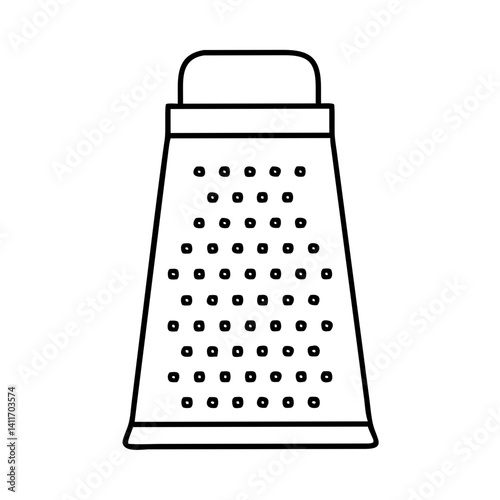 grater icon, grater line art - simple line art of grater, perfect for grater logos and icons
