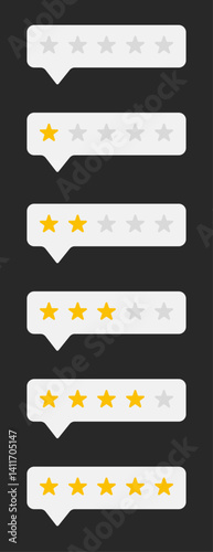 Stars for ranking evaluation.This is a vector illustration.
