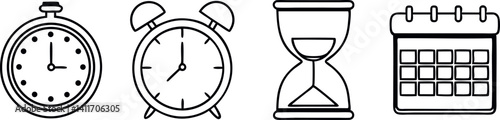 Various timekeeping devices showcasing different methods of measuring time