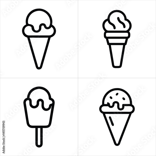 icecream icon set
