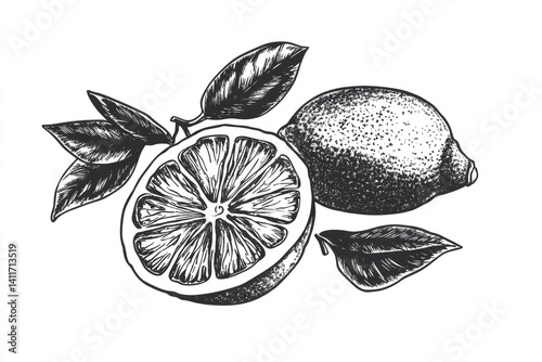 Citrus fruit illustration (1) photo