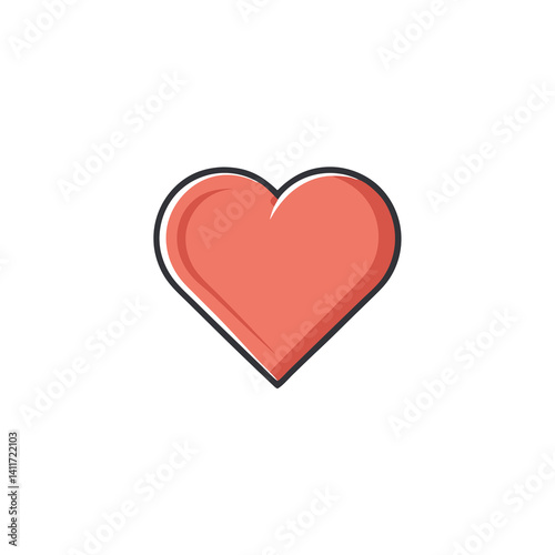 Vector art of minimalist clean and simple outline 