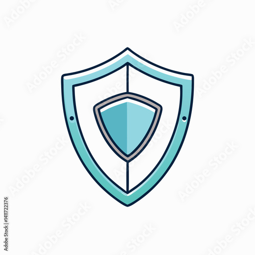 Vector art of-minimalist clean and simple outline security.  
