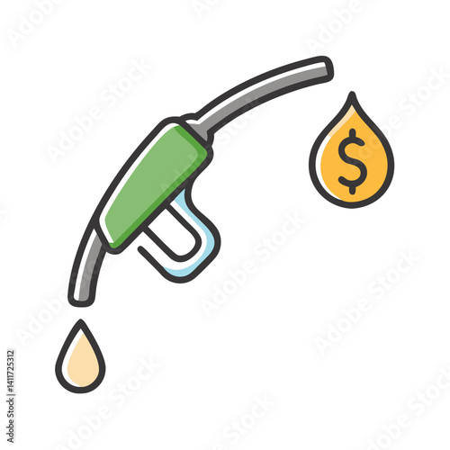 fuel price icon, fuel price vector illustration-simple illustration of fuel price, perfect for fuel price logos and icons