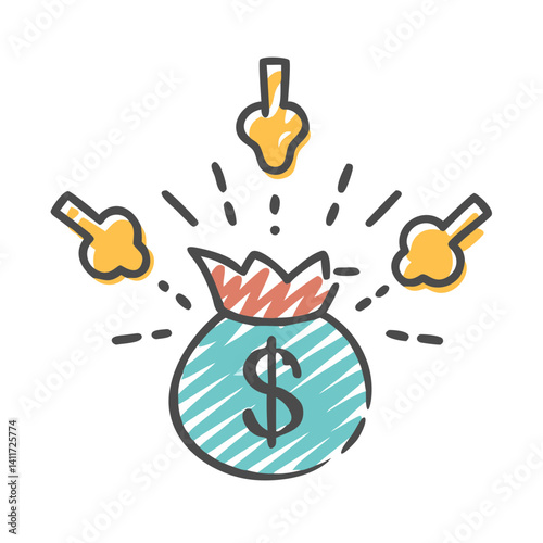 hyperinflation icon, hyperinflation vector illustration-simple illustration of hyperinflation, perfect for hyperinflation logos and icons