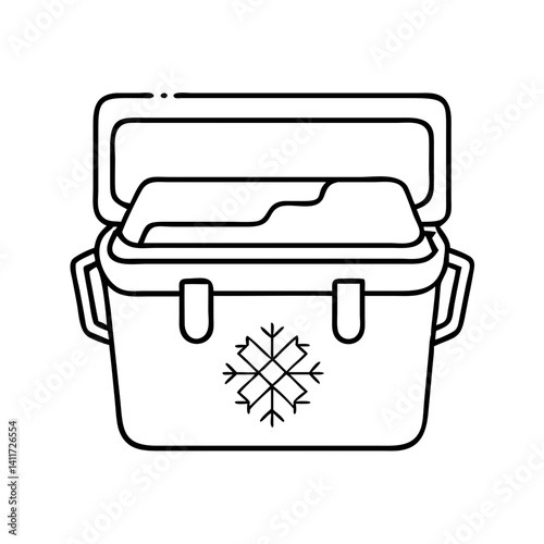 Open Ice Chest Cooler Box for Camping Picnic Travel Outdoor Adventure