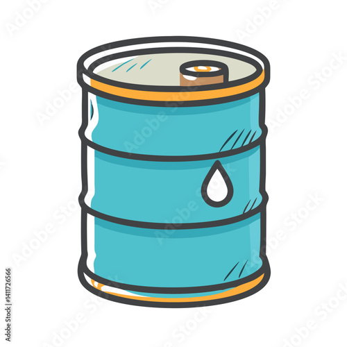 oil barrel icon, oil barrel vector illustration-simple illustration of oil barrel, perfect for oil barrel logos and icons