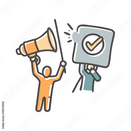 protests icon, protests vector illustration-simple illustration of protests, perfect for protests logos and icons