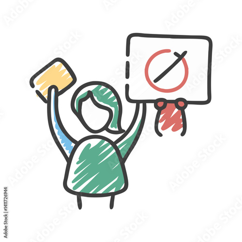 protests icon, protests vector illustration-simple illustration of protests, perfect for protests logos and icons