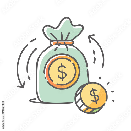 stimulus package icon, stimulus package vector illustration-simple illustration of stimulus package, perfect for stimulus package logos and icons