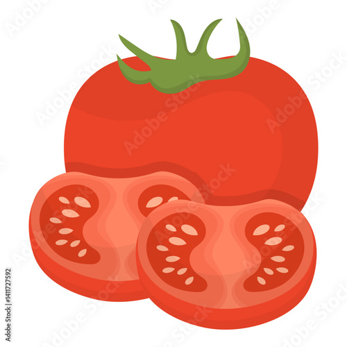 Tomato Slices Illustration