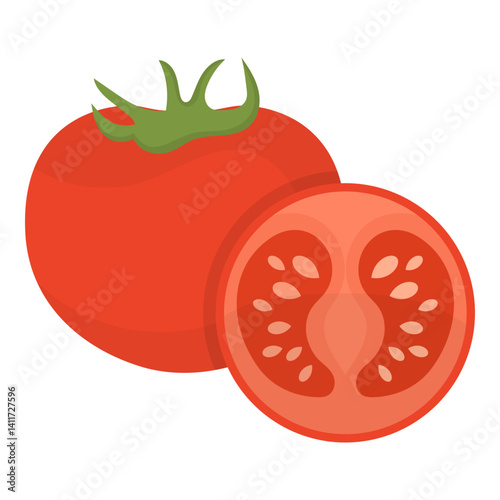 Tomato Slices Illustration