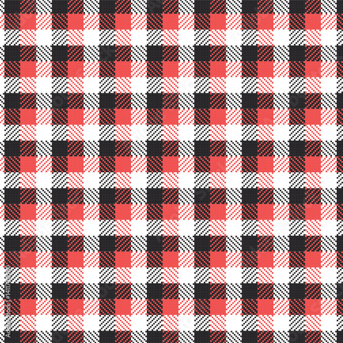 Gingham Checkered Pattern. Textile design of textured plaid. Checkered fabric pattern swatch for print, tartan, gift wrap, textiles, checkered background for tablecloth. Stripes crossed