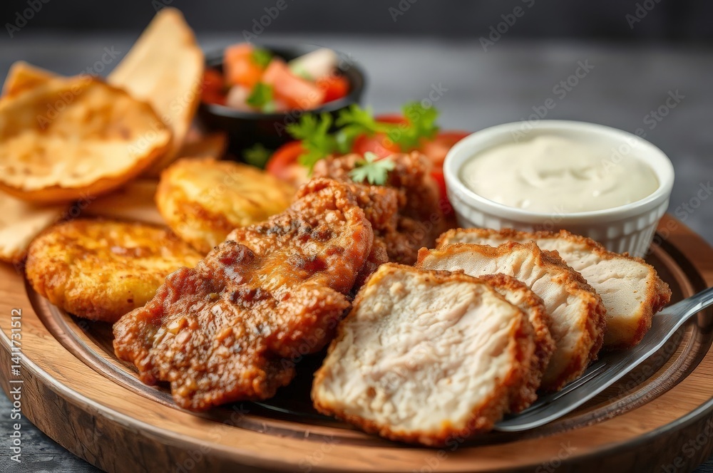 Fritada with Potato Cakes Fritada with Potato Cakes