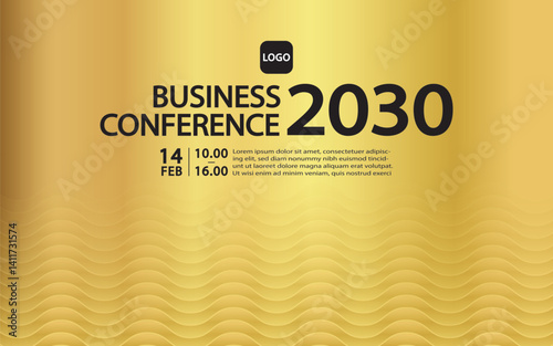 Banner to the online conference background. Web media event. Dynamic Background. Futuristic Poster for Corporate Meeting, Online Courses, Webinar, Seminar. Conference, Business Event Announcement.
