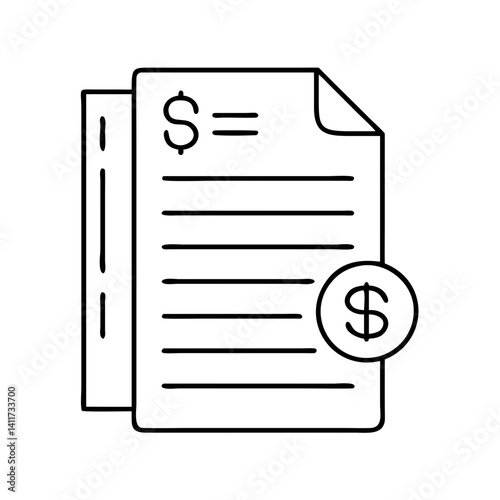 Financial Document Record Keeping and Money Management Invoice or Bill Payment Statement