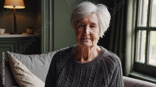 The Elderly Woman at Home