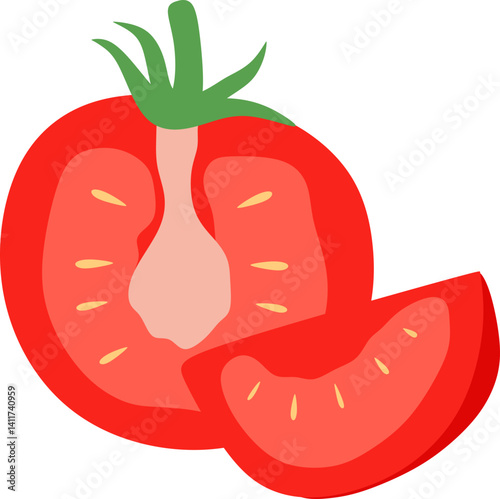 Tomato Slices Illustration