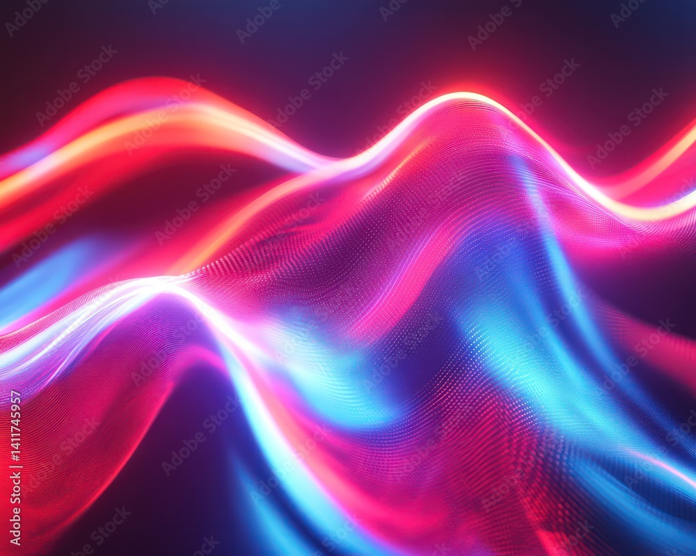 Obraz premium Abstract colorful flowing lines background