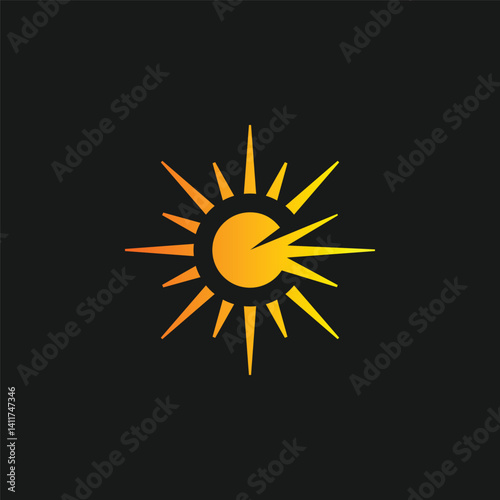 letter e sun light energy