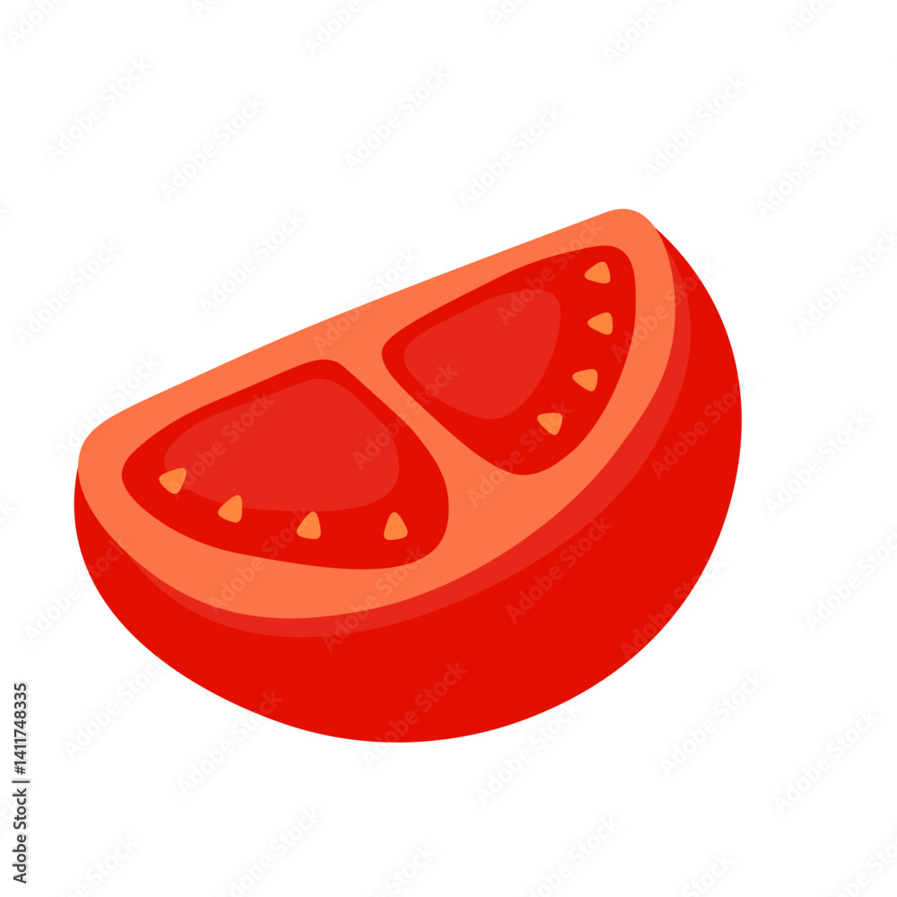 Tomato Slices Illustration Tomato Slices Illustration