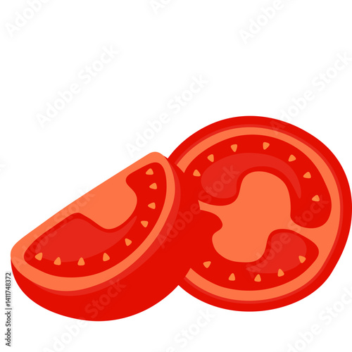 Tomato Slices Illustration