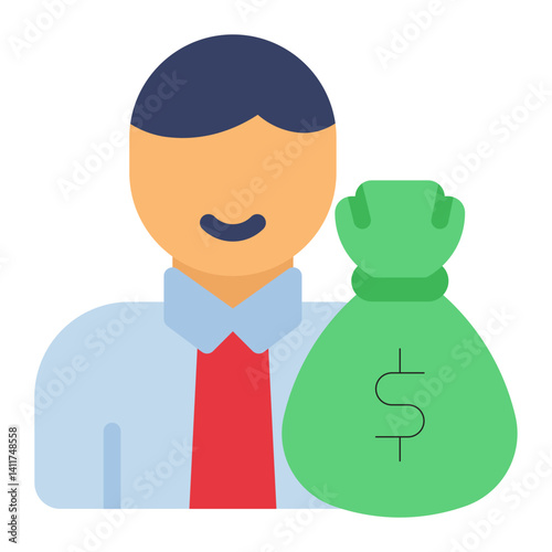 investor icon for illustration