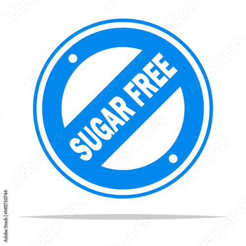 Sugar free sign icon transparent vector isolated