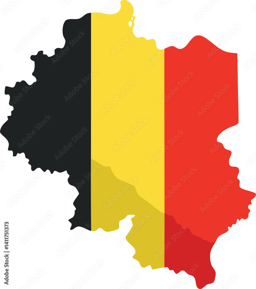 Obraz premium Belgium Map