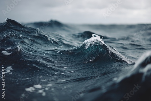 Stormy ocean waves photo
