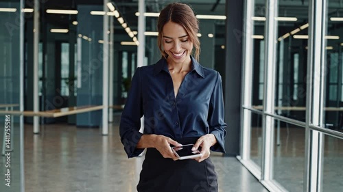 The Woman with Smartphone