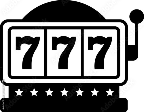 Slot machine. Jackpot poker 777 slot machine icons. Gambling fortune vector concept. Illustration of game machine, gaming casino, one arm bandit vector - jackpot slot. Lucky icons set.