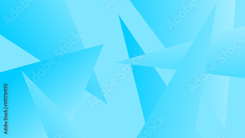 Minimalist elegant background in blue and white colors. Vector illustration with simple gradient. Clear background with curve and geometric abstract patterns. 