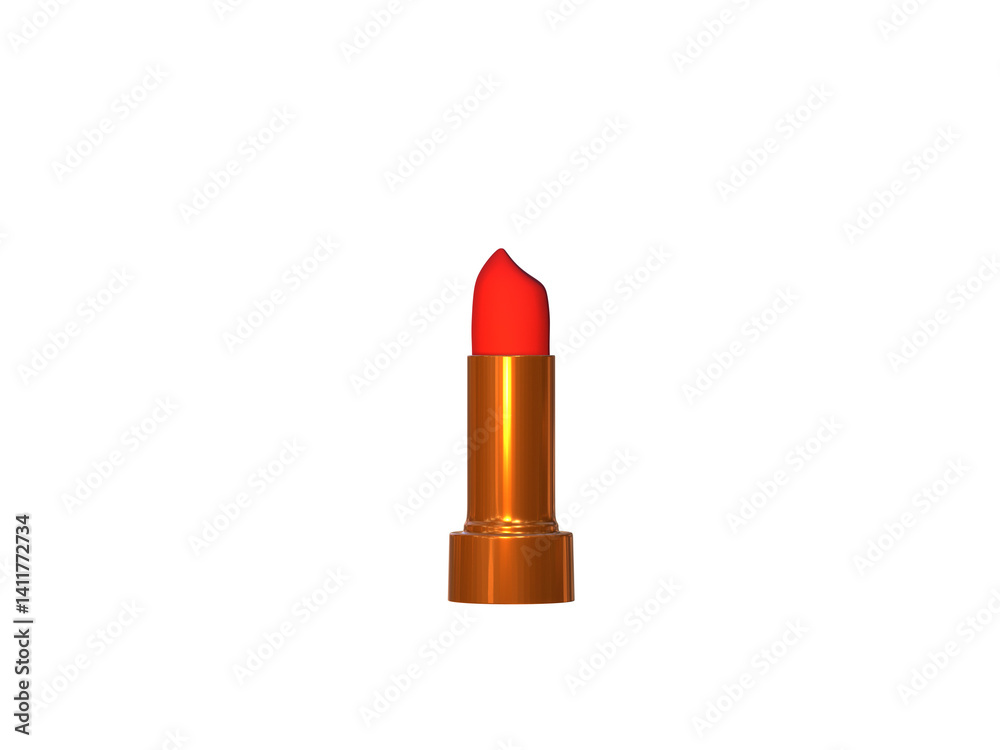 lipstick in white background, 3d rendering lipstick in white background, 3d rendering