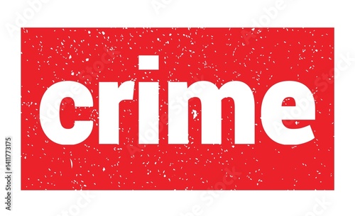 Obraz na płótnie crime text written on red stamp sign. w salonie