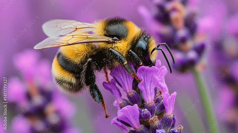 Honeybee on Lavender Honeybee on Lavender