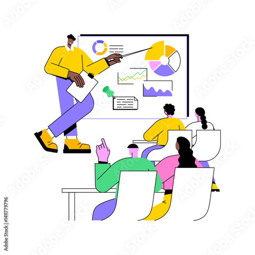 project presentation isolated cartoon vector illustrations