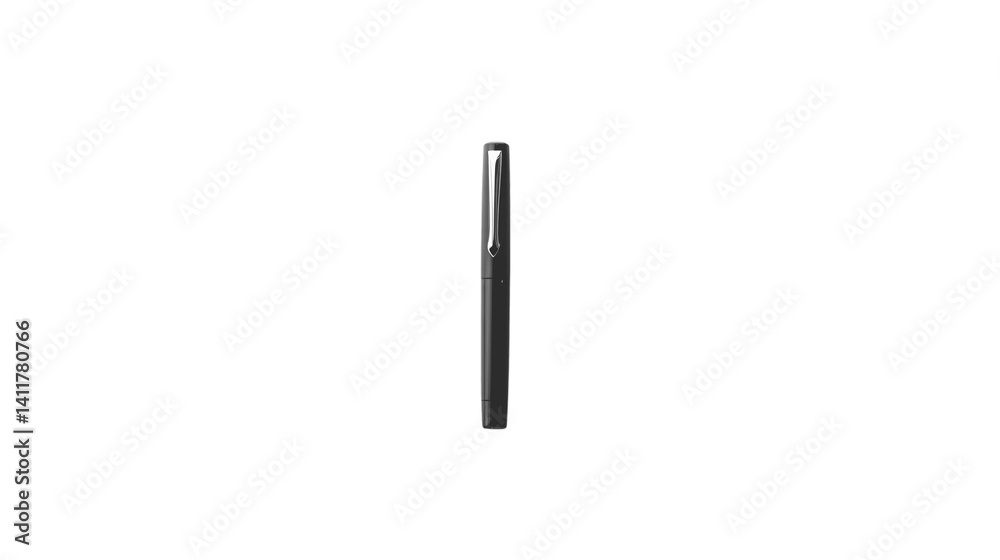 High-resolution image of a single fountain pen, centered on white background with no other objects --ar 16:9 High-resolution image of a single fountain pen, centered on white background with no other objects --ar 16:9